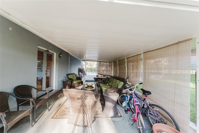 view of sunroom / solarium