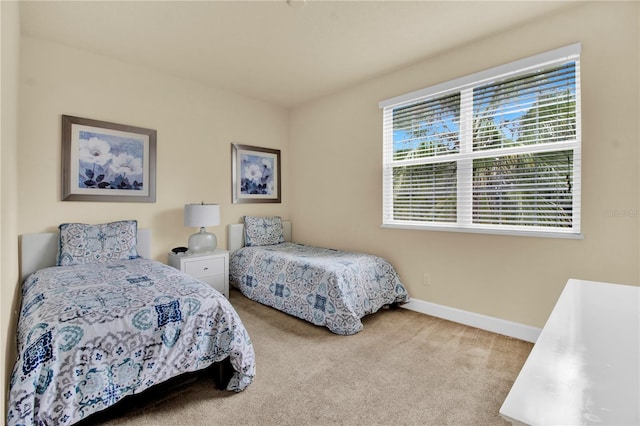 bedroom with carpet floors