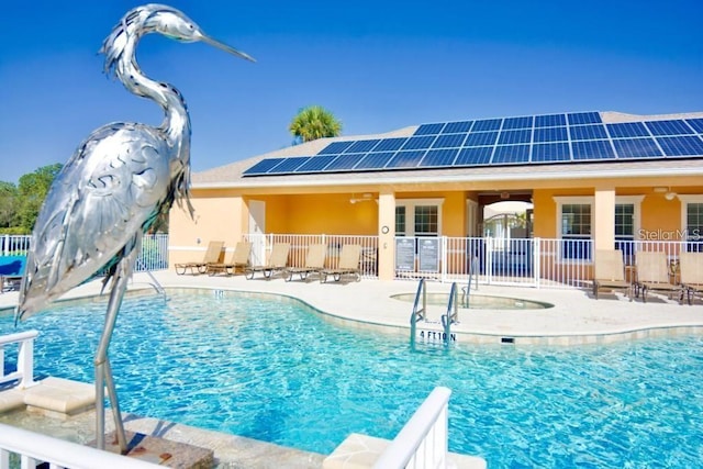 view of pool with a patio