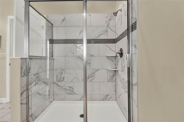 bathroom with an enclosed shower