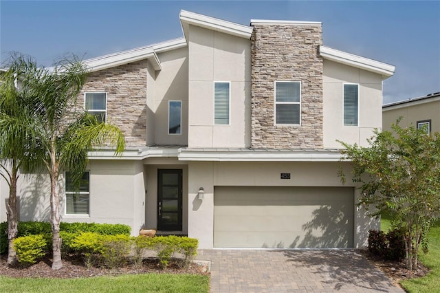 modern home with a garage