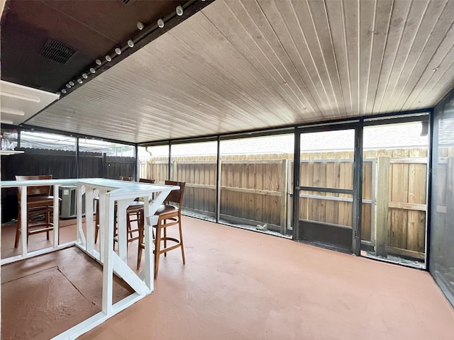 view of sunroom / solarium