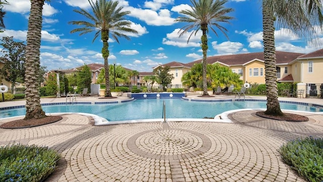 view of pool with a patio area