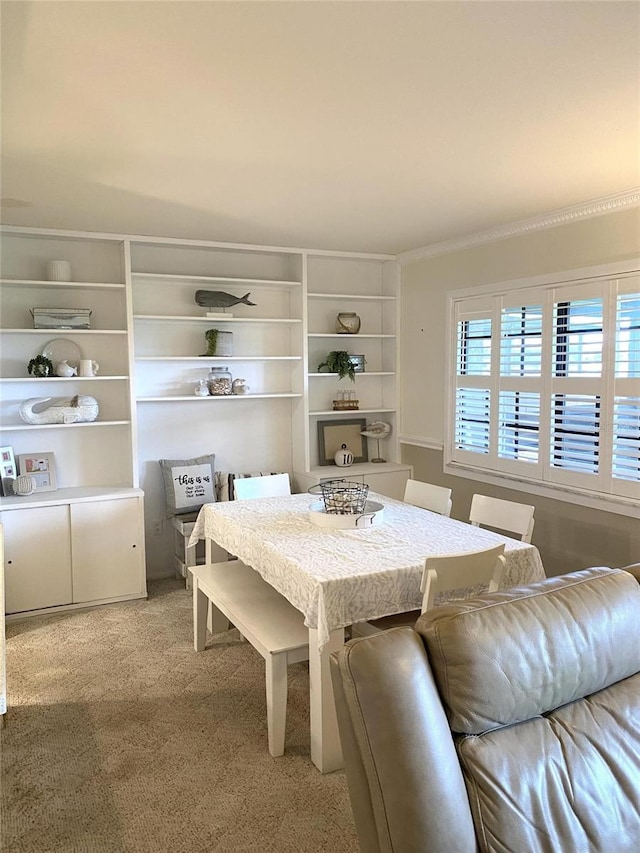 interior space featuring ornamental molding