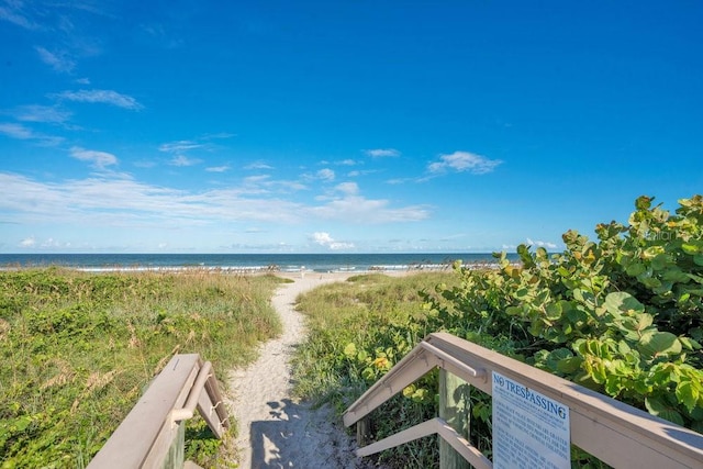 water view with a beach view