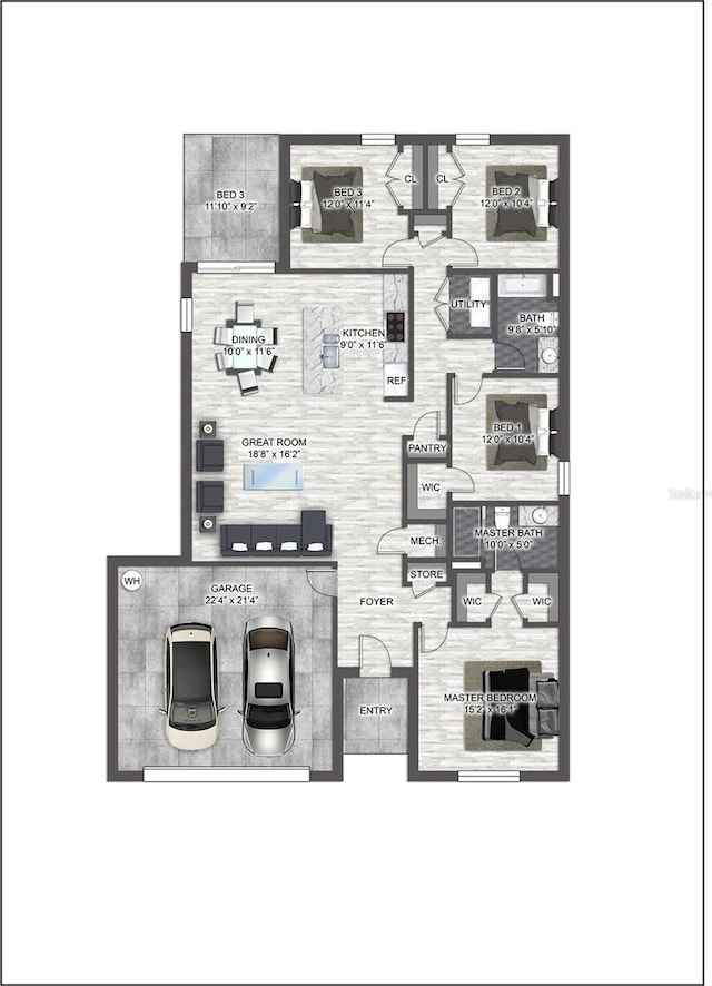 3841 San Pedro Ave, North Port, FL 34288 - plan