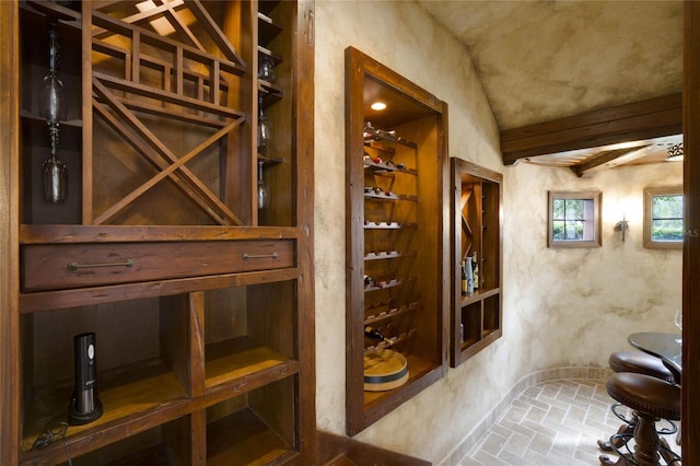 view of wine room