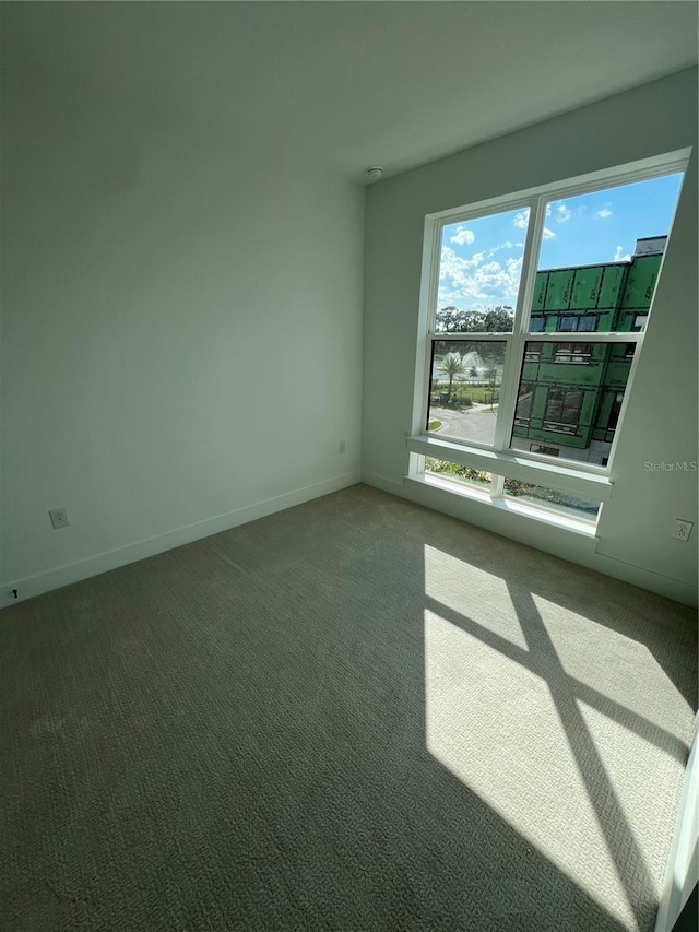 unfurnished room featuring carpet floors