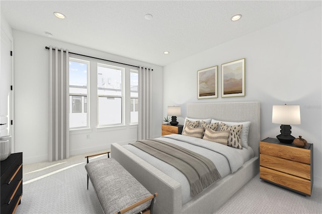 2110 Whitney Marsh Aly, Orlando, FL 32804 - bedroom with light carpet, recessed lighting, and baseboards