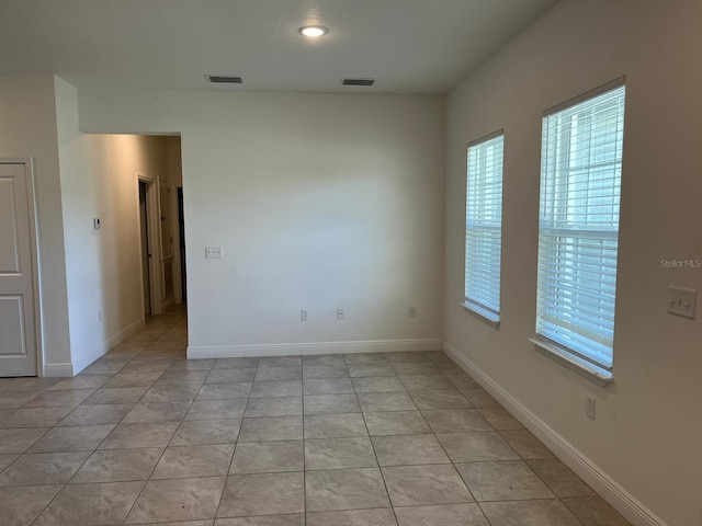 view of tiled empty room