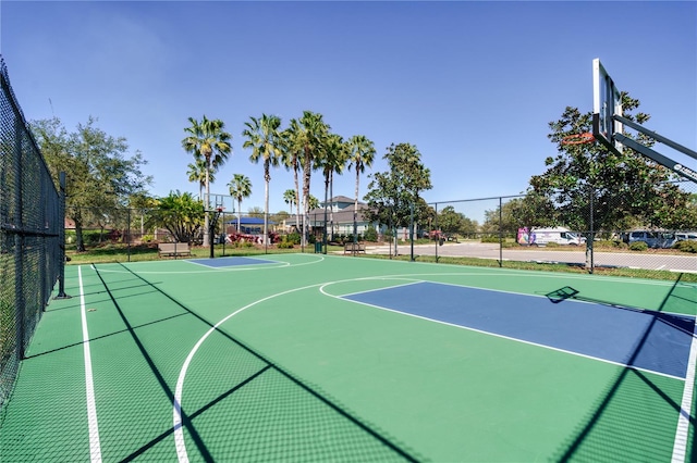 view of basketball court