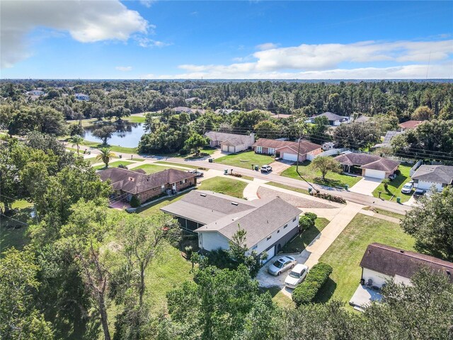 2281 E Union Cir, Deltona, FL 32725 - bird's eye view with a water view and a residential view
