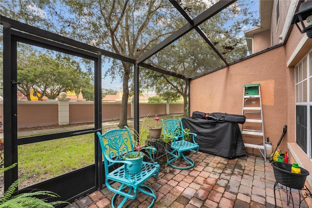 view of sunroom / solarium