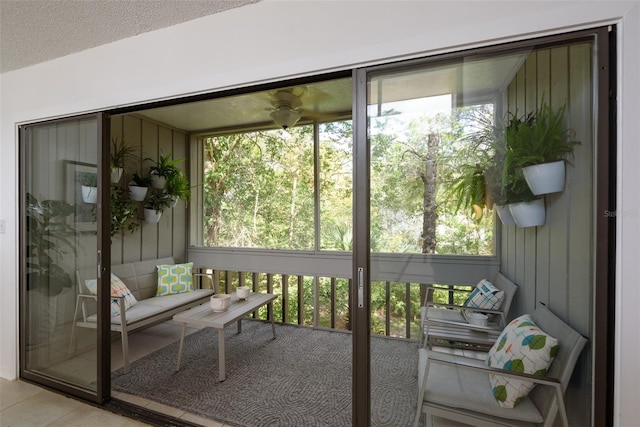 sunroom featuring a wealth of natural light