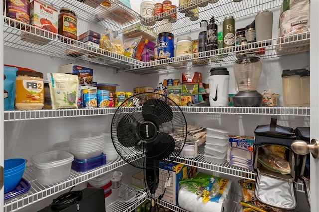 view of pantry