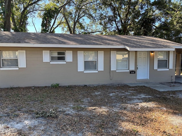 view of ranch-style home