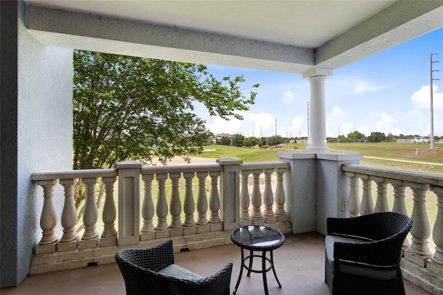 view of balcony