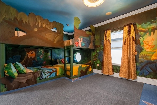 1021 Fantasy Dr, Davenport, FL 33896 - bedroom featuring crown molding and carpet flooring