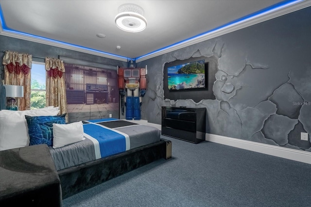1021 Fantasy Dr, Davenport, FL 33896 - bedroom featuring carpet flooring and ornamental molding