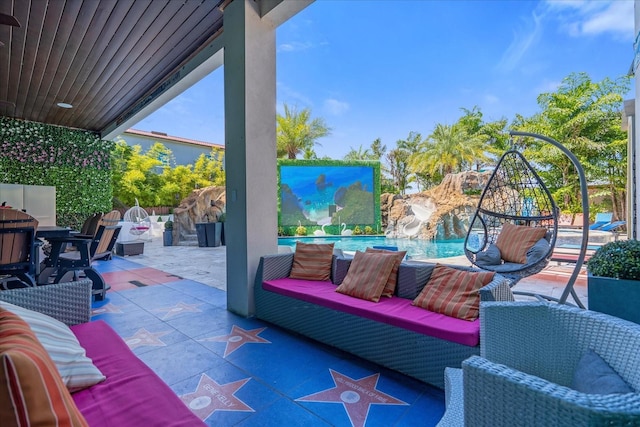1021 Fantasy Dr, Davenport, FL 33896 - view of patio with an outdoor pool