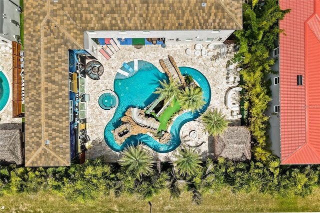 1021 Fantasy Dr, Davenport, FL 33896 - bird's eye view of a pool