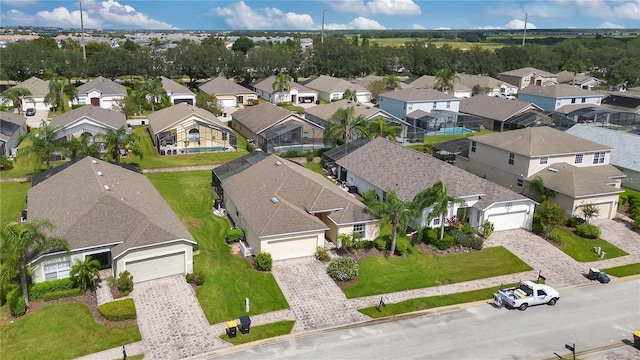 birds eye view of property featuring a residential view