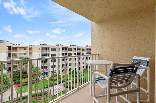 view of balcony