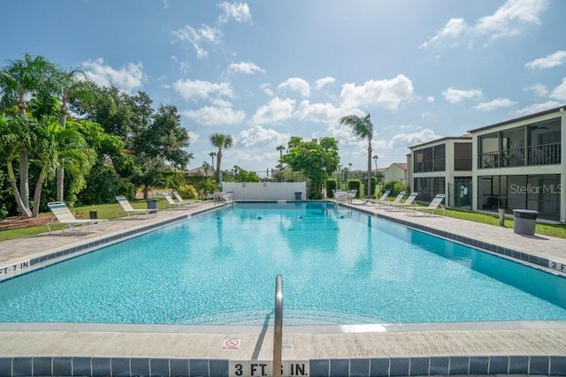 view of pool