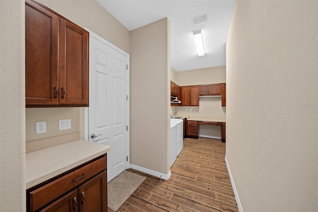 kitchen featuring light hardwood / wood-style floors