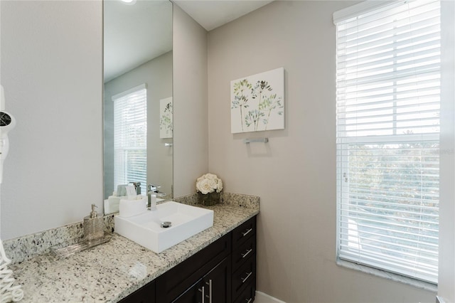 bathroom featuring vanity