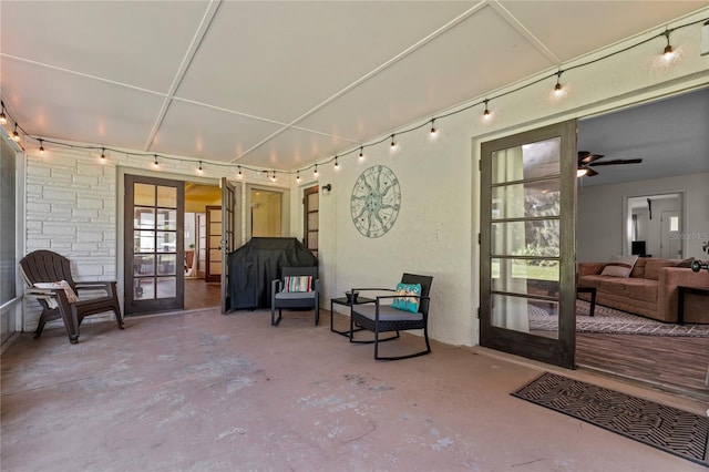 view of patio / terrace with french doors