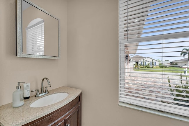 bathroom featuring vanity