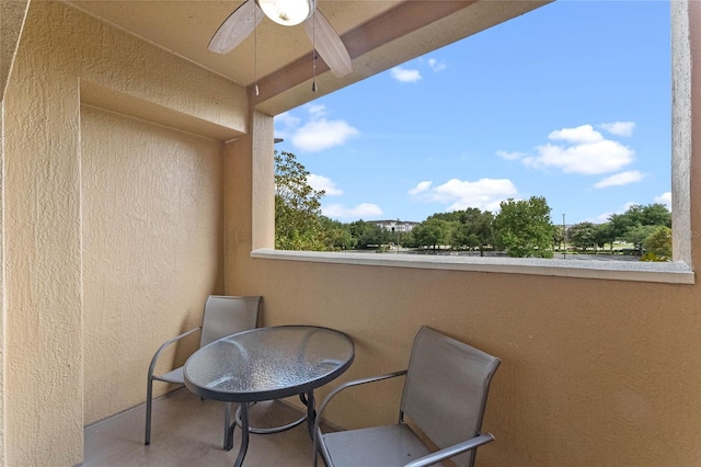 view of balcony