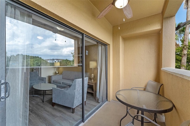 12556 Floridays Resort Dr Unit 207-A, Orlando, FL 32821 - balcony with a ceiling fan