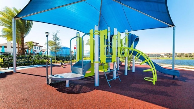 view of jungle gym