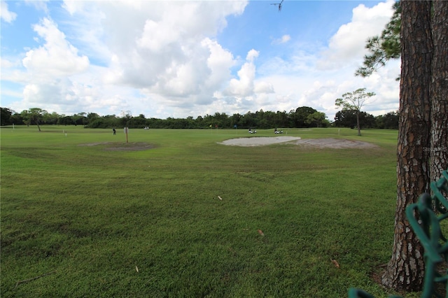 surrounding community featuring a lawn