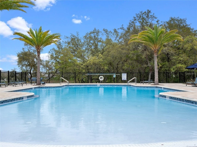 view of pool with a patio