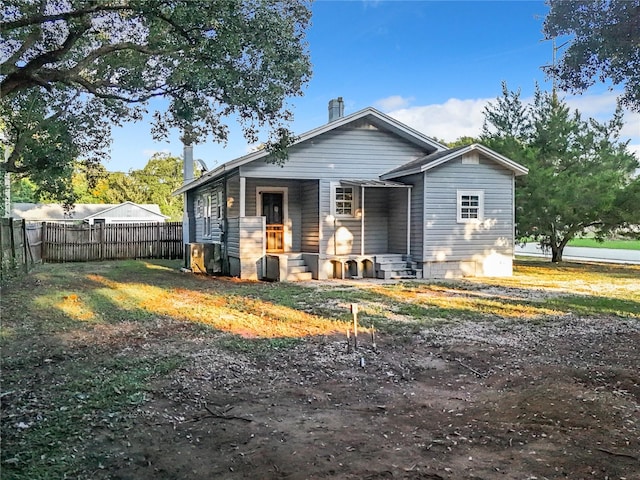 view of back of property