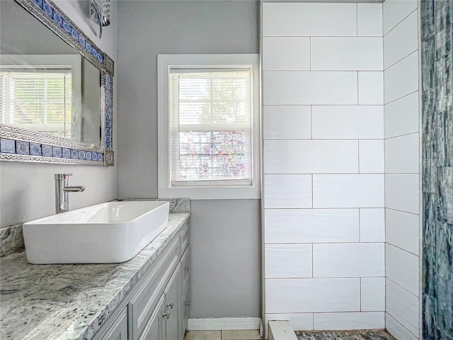 bathroom featuring vanity