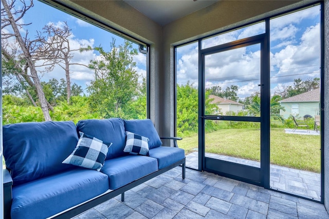 view of sunroom / solarium