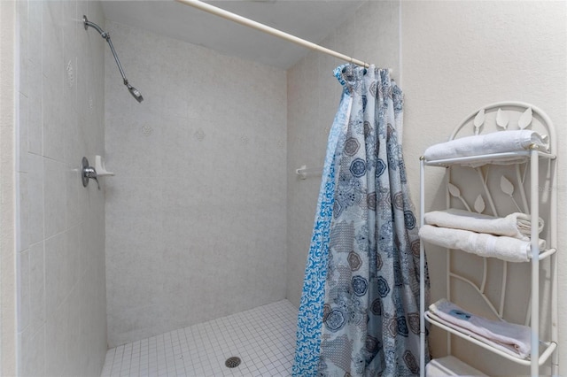 bathroom with walk in shower