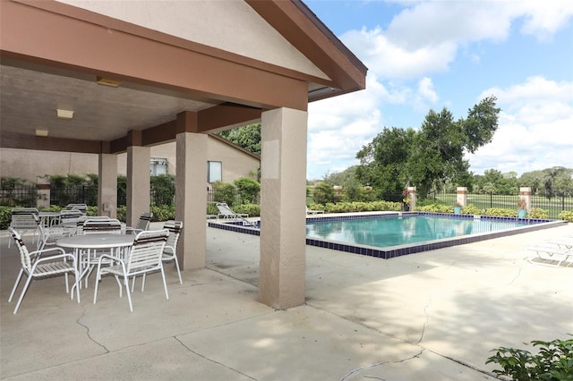 view of pool with a patio