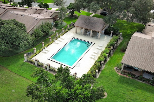 view of pool with a patio