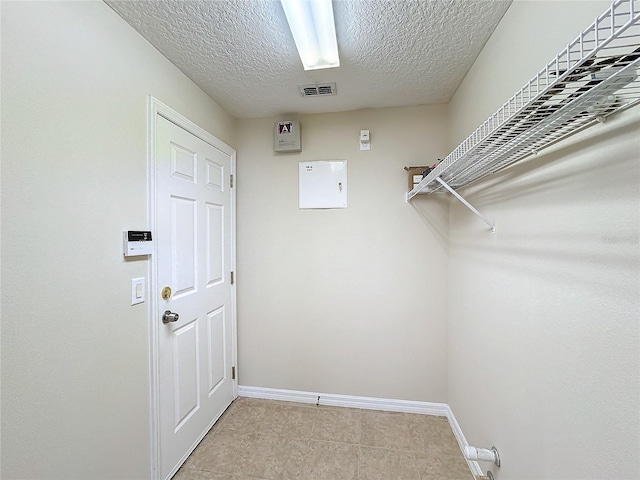 interior space with light tile patterned flooring