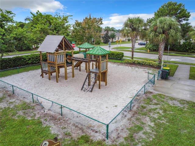 view of jungle gym