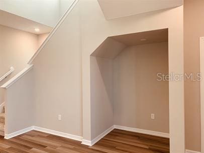 interior space featuring hardwood / wood-style flooring