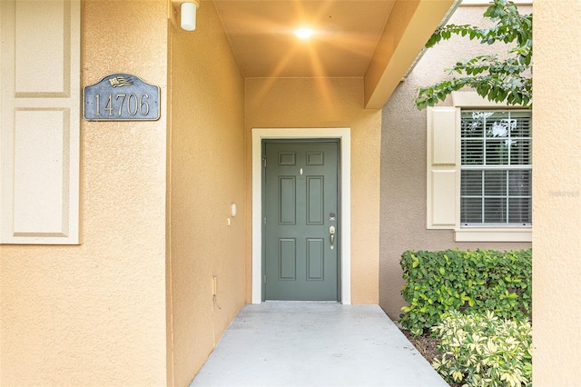 view of entrance to property