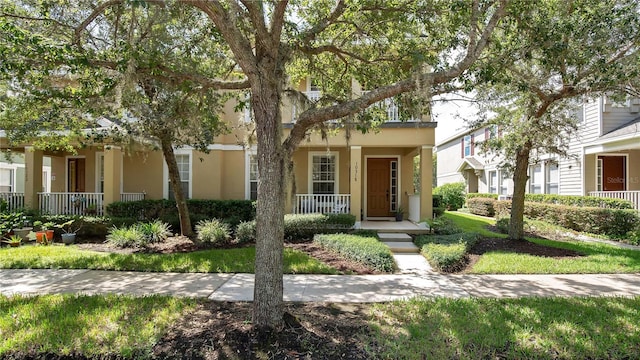 view of front of home with a porch