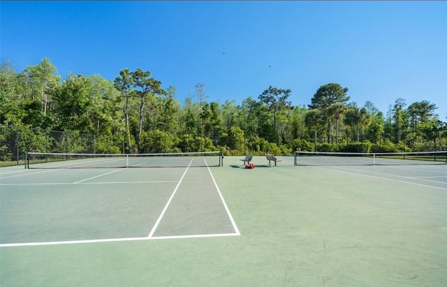 view of tennis court