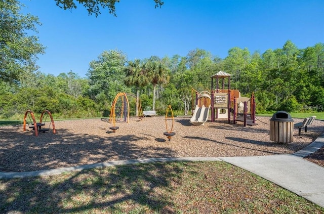 view of jungle gym